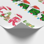 Weihnachtsbaum Furzen Spaß Geschenkpapier (Ecke)