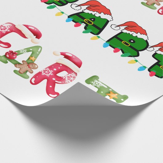 Weihnachtsbaum Furzen Spaß Geschenkpapier (Ecke)