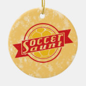 Weihnachtsbaum, Fußball-Tante Keramik Ornament (Vorne)