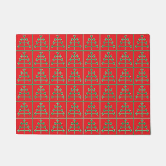 Weihnachtsbaum Fußmatte (Vorderseite)