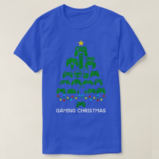 Weihnachtsbaum Gamepad Controller Xmas Gaming Vide T-Shirt (Design vorne)