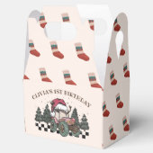 Weihnachtsbaum-Geburtstagsparty im Winter Truck Geschenkschachtel (Geöffnet)