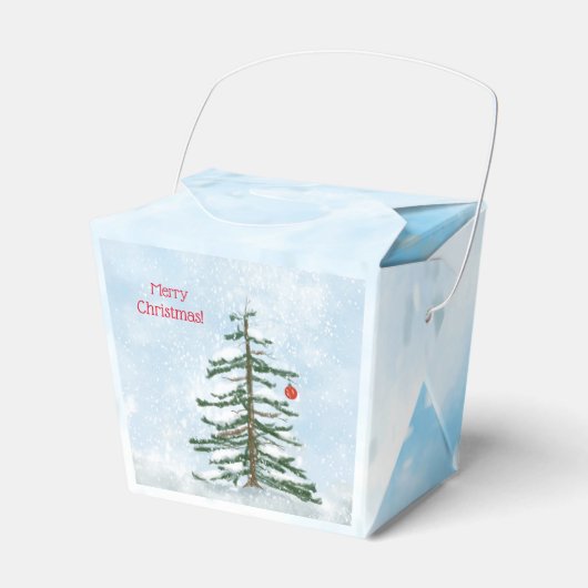 Weihnachtsbaum-Gefälligkeitsbox Geschenkschachtel (Vorderseite)