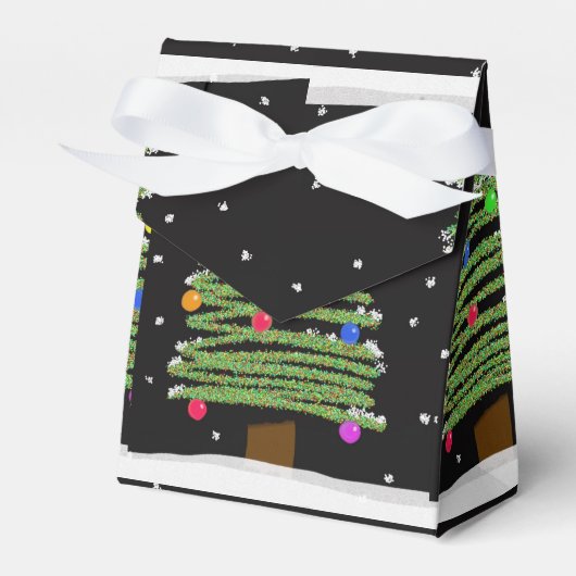 Weihnachtsbaum-Gefälligkeitsbox Geschenkschachtel (Vorderseite)