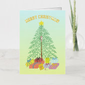 Weihnachtsbaum Gelb & Grün (Vorderseite)