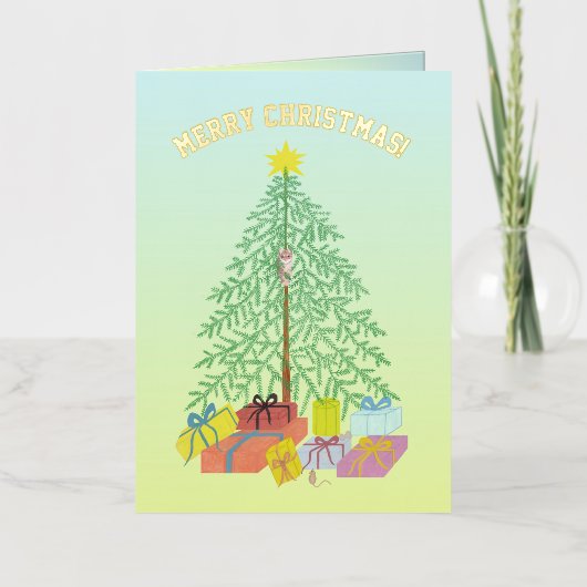 Weihnachtsbaum Gelb & Grün (Vorderseite)