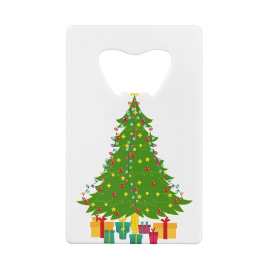 Weihnachtsbaum Geldbeutel Flaschenöffner (Rückseite)