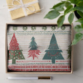 Weihnachtsbaum Gemustert Seidenpapier (Geschenk)