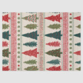 Weihnachtsbaum Gemustert Seidenpapier (Vorderseite)