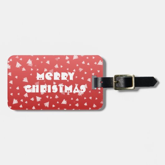 Weihnachtsbaum Gepäckanhänger (Vorderseite horizontal)