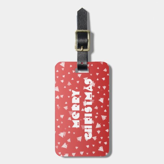 Weihnachtsbaum Gepäckanhänger (Vorderseite vertikal)