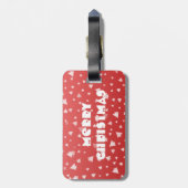 Weihnachtsbaum Gepäckanhänger (Rückseite vertikal)