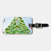 Weihnachtsbaum Gepäckanhänger (Vorderseite horizontal)