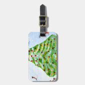 Weihnachtsbaum Gepäckanhänger (Vorderseite vertikal)