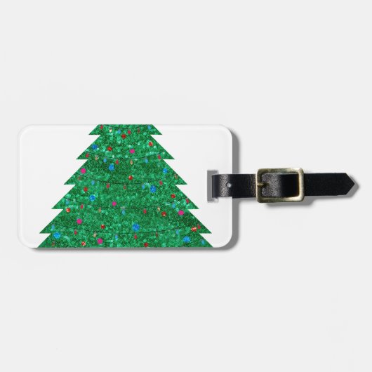 Weihnachtsbaum Gepäckanhänger (Vorderseite horizontal)