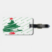 Weihnachtsbaum Gepäckanhänger (Rückseite horizontal)