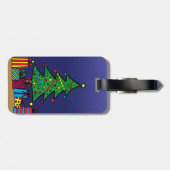 Weihnachtsbaum Gepäckanhänger (Rückseite horizontal)