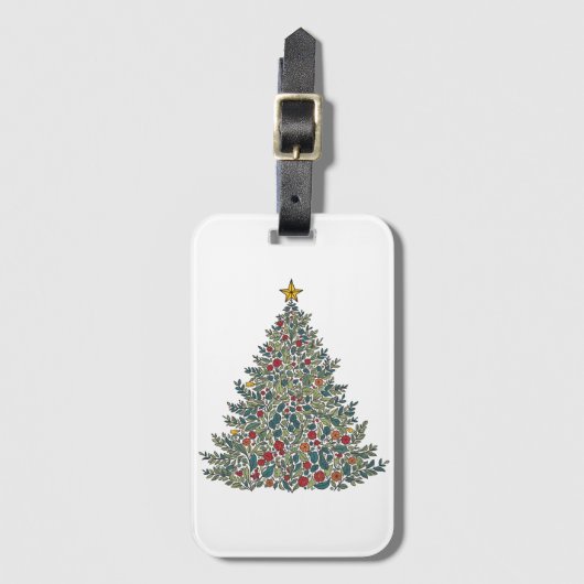 Weihnachtsbaum - Gepäckmarke Gepäckanhänger (Vorderseite Vertikal)