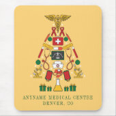 Weihnachtsbaum Geschäftsname Medical Doctor Nurse Mousepad (Vorne)