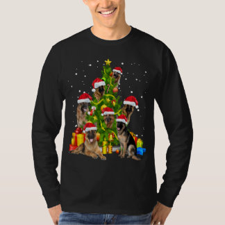 Weihnachtsbaum-Geschenk des Deutschen Schäferhirte T-Shirt