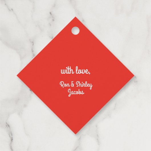 Weihnachtsbaum Geschenkanhänger (Rückseite)