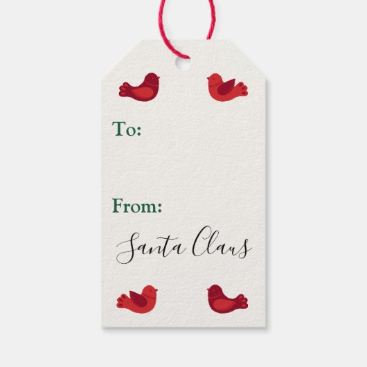 Weihnachtsbaum Geschenkanhänger (Rückseite)