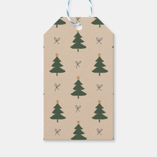 Weihnachtsbaum Geschenkanhänger (Vorderseite)