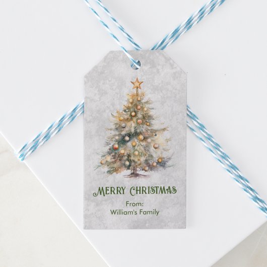 Weihnachtsbaum Geschenkanhänger