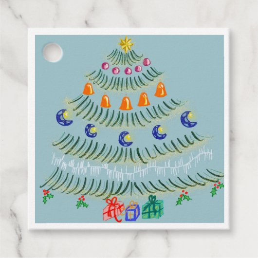 Weihnachtsbaum Geschenkanhänger (Vorderseite)