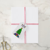 Weihnachtsbaum Geschenkanhänger (Mit Garn)