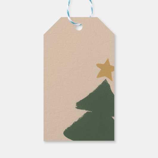 Weihnachtsbaum Geschenkanhänger (Rückseite)