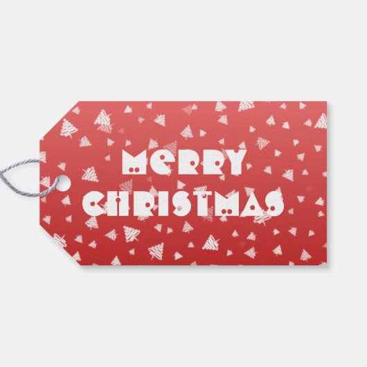 Weihnachtsbaum Geschenkanhänger (Rückseite Horizontal)