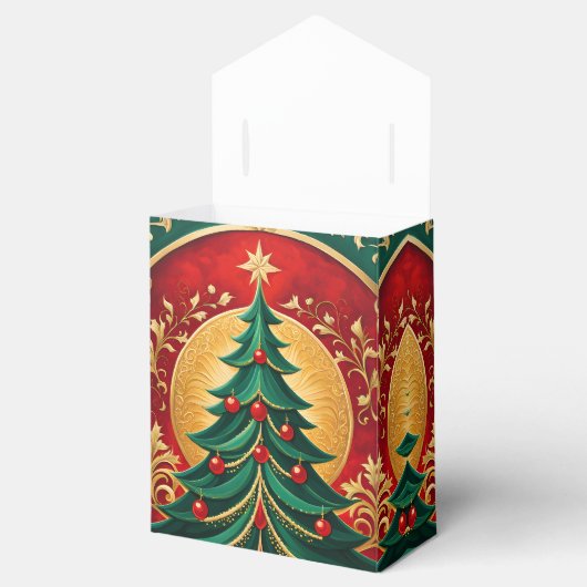 Weihnachtsbaum-Geschenkboxen Geschenkschachtel (Geöffnet)