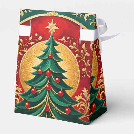 Weihnachtsbaum-Geschenkboxen Geschenkschachtel (Rückseite)