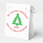 Weihnachtsbaum-Geschenkboxen Geschenkschachtel (Rückseite)