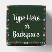 Weihnachtsbaum-Geschenkboxen Personalisierte Weihn Geschenkschachtel (Oben)