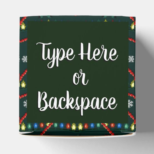 Weihnachtsbaum-Geschenkboxen Personalisierte Weihn Geschenkschachtel (Oben)