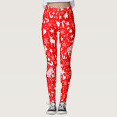 Weihnachtsbaum, Geschenke, Bonbons und Dekoratione Leggings (Vorderseite)