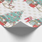 Weihnachtsbaum, Geschenke und Rock Geschenkpapier (Ecke)