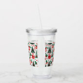 Weihnachtsbaum, Geschenke, Zuckerrohr Acryltrinkbecher (Links)