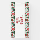 Weihnachtsbaum, Geschenke, Zuckerrohr Banner (Vertikal)