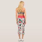 Weihnachtsbaum, Geschenke, Zuckerrohr Capri Leggings (Rückseite)