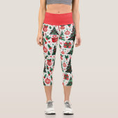 Weihnachtsbaum, Geschenke, Zuckerrohr Capri Leggings (Vorderseite)