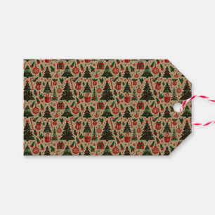 Weihnachtsbaum, Geschenke, Zuckerrohr Geschenkanhänger