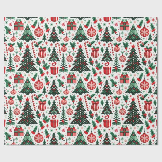 Weihnachtsbaum, Geschenke, Zuckerrohr Geschenkpapier (Flach)