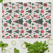 Weihnachtsbaum, Geschenke, Zuckerrohr Geschirrtuch (Gefaltet)