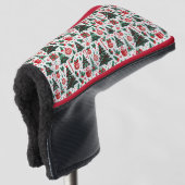 Weihnachtsbaum, Geschenke, Zuckerrohr Golf Headcover (3/4 Vorderseite)