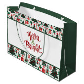 Weihnachtsbaum, Geschenke, Zuckerrohr Große Geschenktüte (Rückseite Schrägansicht)