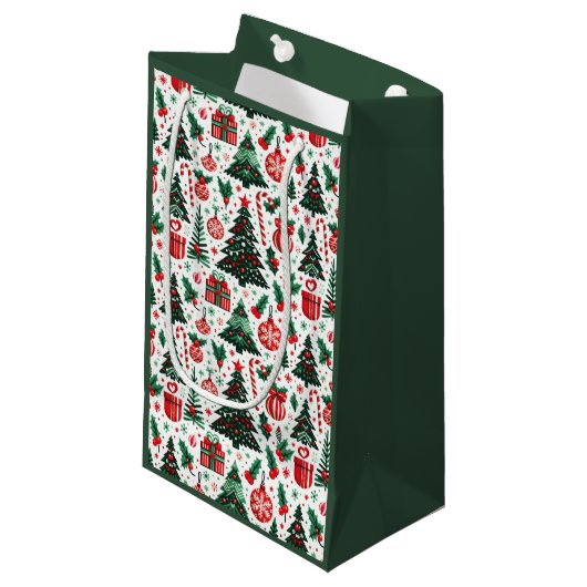 Weihnachtsbaum, Geschenke, Zuckerrohr Kleine Geschenktüte (Vorderseite Schrägansicht)