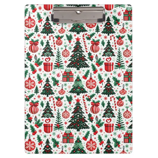 Weihnachtsbaum, Geschenke, Zuckerrohr Klemmbrett (Vorderseite)